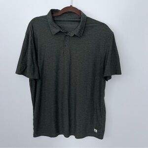 Men's vuori dark Green Polo Shirt size Large great condition
